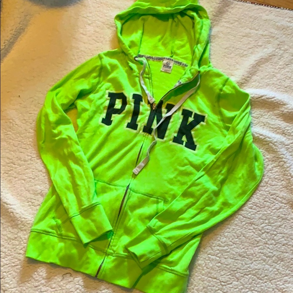 pink zip up hoodie